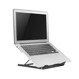 Deltaco Sammenfoldelig Laptop / Tablet Stander m. 5 Positioner - Maks. 10-15" - Grå