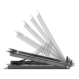 Deltaco Sammenfoldelig Laptop / Tablet Stander m. 5 Positioner - Maks. 10-15" - Grå