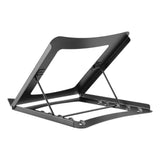 Deltaco Sammenfoldelig Laptop / Tablet Stander m. 5 Positioner - Maks. 10-15" - Grå