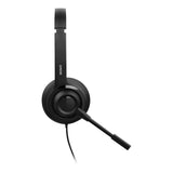 Deltaco Mono Headset m. Ledning - Sort