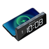 Denver ECQ-103MK2 Digitalt Vækkeur m. Trådløs Oplader - Sort