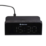 Denver ECQ-103MK2 Digitalt Vækkeur m. Trådløs Oplader - Sort