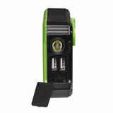 Denver PSO-10012 Solcelle 10.000 mAh PowerBank m. Lygte - Sort / Grøn