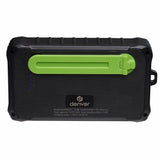 Denver PSO-10012 Solcelle 10.000 mAh PowerBank m. Lygte - Sort / Grøn