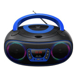 Denver TCL-212BTP Bluetooth Boombox m. CD Afspiller - Sort / Blå