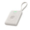 Baseus EnerFill Apple Watch Powerbank 5W - Trådløs Opladning - Indbygget USB-C Kabel - Hvid
