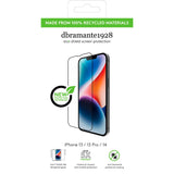 iPhone 14 / 13 / 13 Pro dbramante1928 Eco-Shield skjermbeskytter m. Installasjonsramme - Black Edge