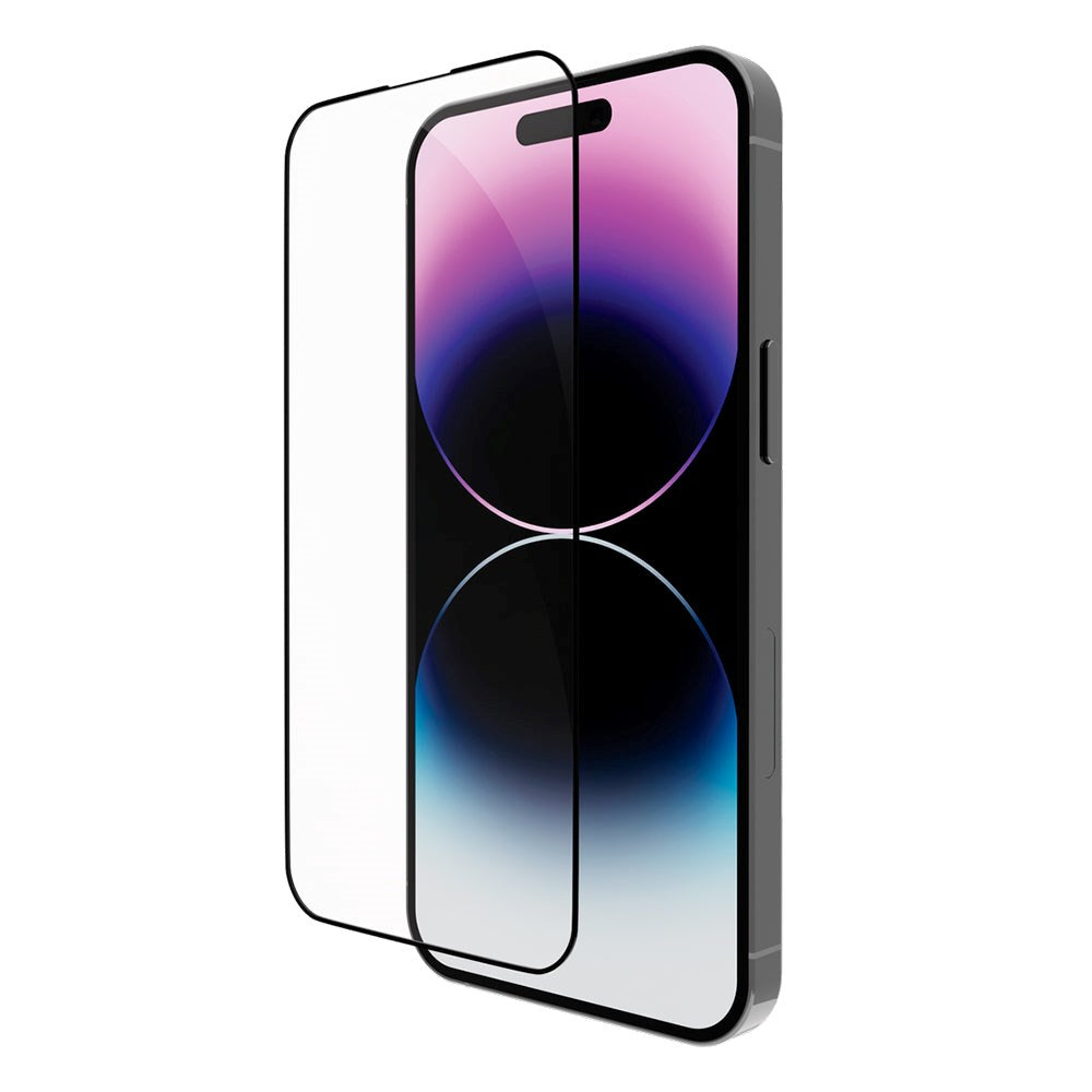 iPhone 14 Pro dbramante1928 Eco-Shield skjermbeskytter m. Installasjonsramme - Black Edge