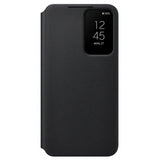 Original Samsung Galaxy S22 Smart Clear View Cover V.2 - Sort (EF-ZS901CBEGEW)