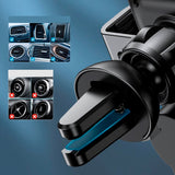 Choetech T201-F mobilholder for ventilasjonssystemer m. Trådløs lading - Max Mobile: 55 - 125mm - Sort