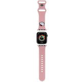 Apple Watch (38/40/SE/41MM) Hello Kitty Silikone Smartwatch Rem - Pink