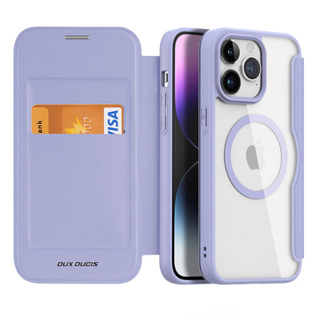iPhone 15 Pro Max DUX DUCIS Skin X Pro Series Flip Cover - MagSafe-kompatibel - Lilla