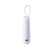 Joyroom JR-L012 Powerbank 22,5W USB-C PD w. Innebygd USB-C &amp; Lightning-kabel - 10 000 mAh - Hvit