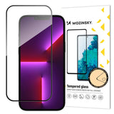 Wozinsky iPhone 14 Pro skjermbeskytter - Dekselvennlig - Gjennomsiktig / svart kant