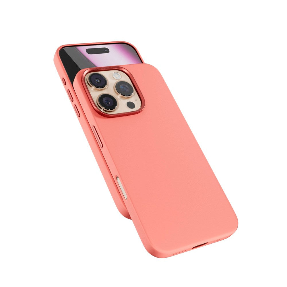 iPhone 16 Pro Max Epico Mag+ Silikon Bakdeksel - MagSafe-kompatibelt - Peach Pink