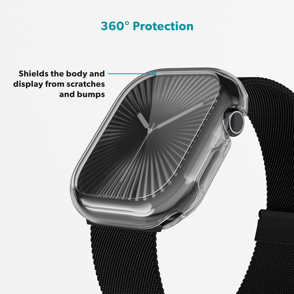 Epico Apple Watch 4/5/6/SE (40 mm) Hero-veske fleksibelt plastdeksel - gjennomsiktig