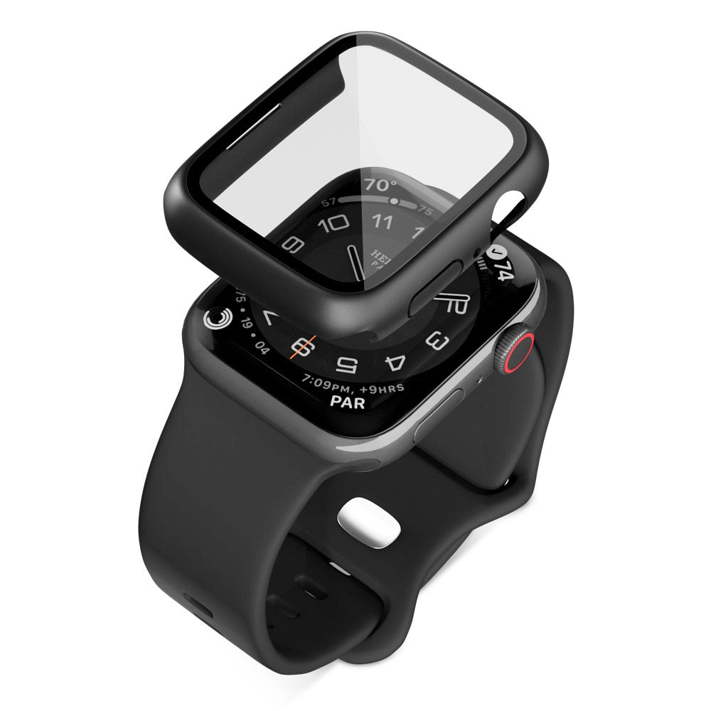 Epico Apple Watch 4/5/6/SE (40 mm) plastdeksel m. Innebygd skjermbeskytter - Svart