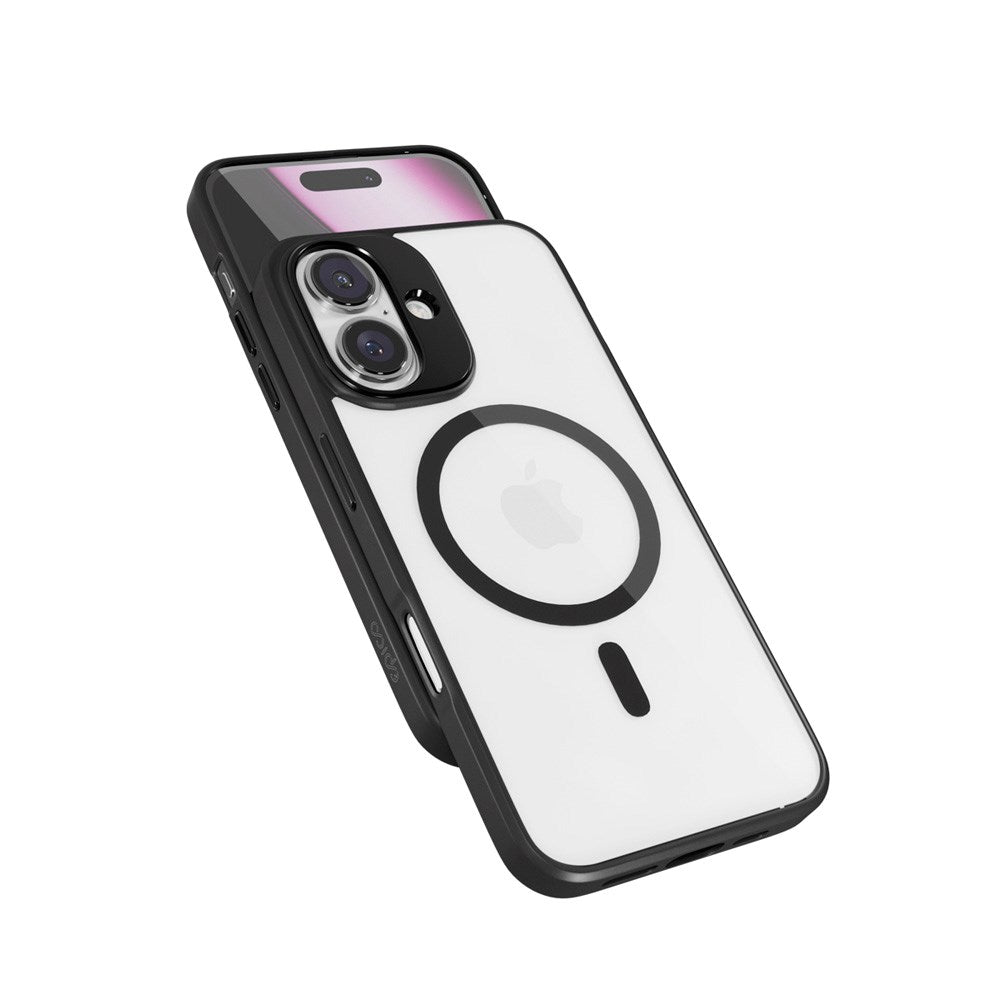 Epico iPhone 16 Plus Mag+ Hero Bakdeksel - MagSafe-kompatibelt - Gjennomsiktig / Svart