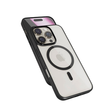 Epico iPhone 16 Pro Max Mag+ Hero Bakdeksel - MagSafe-kompatibelt - Gjennomsiktig / Svart