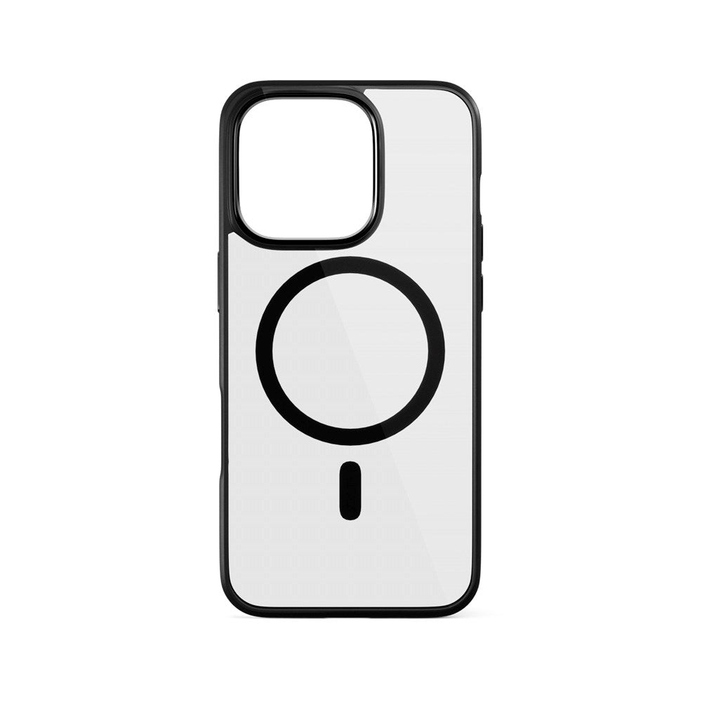 Epico iPhone 16 Pro Mag+ Hero Bakdeksel - MagSafe-kompatibelt - Gjennomsiktig / Svart