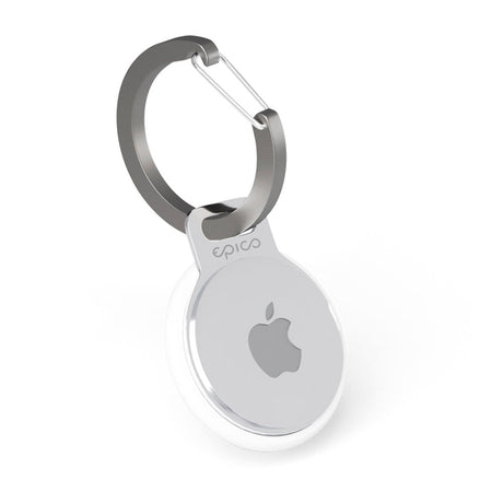 AirTag Epico metallholder m. Nylonsnor - Svart / Sølv