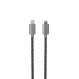 Epico Braided USB-C til Lightning-kabel PD 60W - 180cm - Space Grey