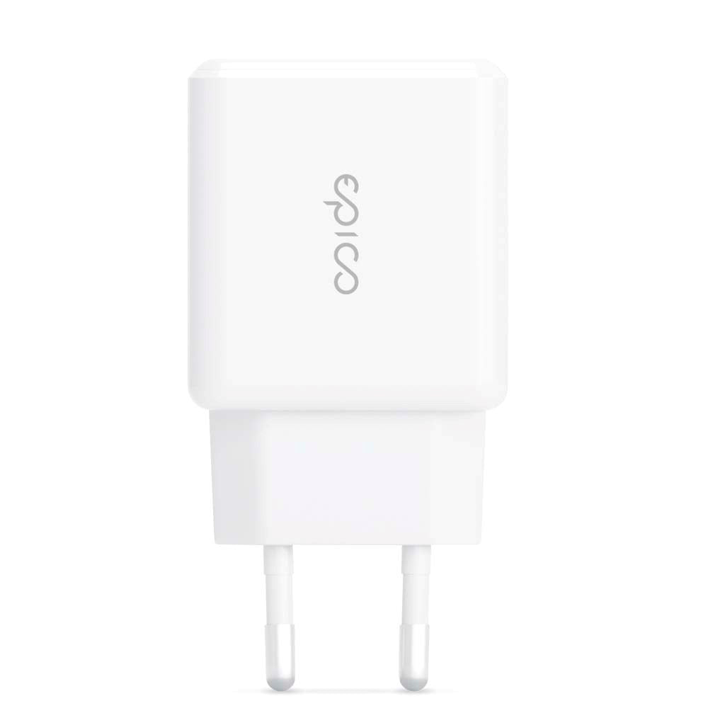 Epico Pro 2.0 Vægoplader PD 38W med USB-C & USB-A - Hvid