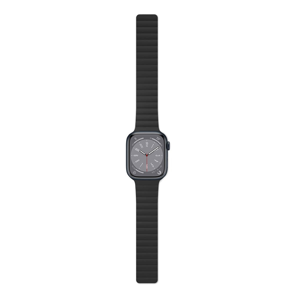 Apple Watch (38/40/SE/41/42 mm) Epico magnetisk silikonklokkerem - svart / blå