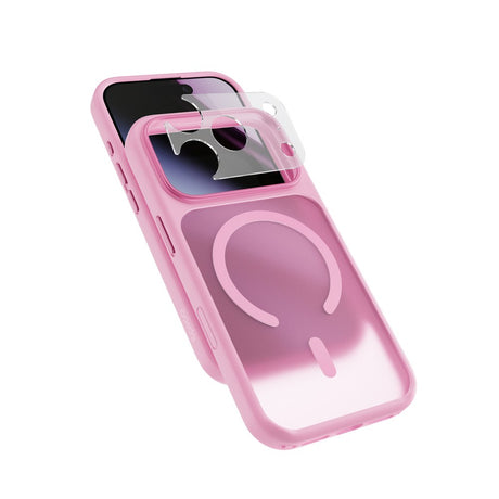Epico iPhone 18 Pro / 17 Pro HeroMatte Pro Mag+ Mobil Cover inkl. Kamerabeskyttelse - MagSafe Kompatibel - Lyserød