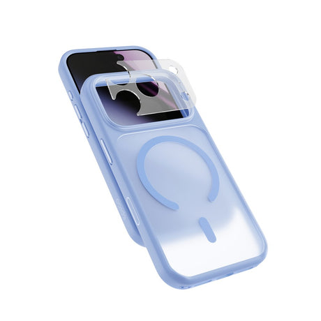 Epico iPhone 18 Pro / 17 Pro HeroMatte Pro Mag+ Mobil Cover inkl. Kamerabeskyttelse - MagSafe Kompatibel - Blå