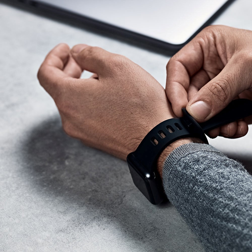 Apple Watch (38/40/SE/41/42 mm) Epico silikonklokkerem - blå