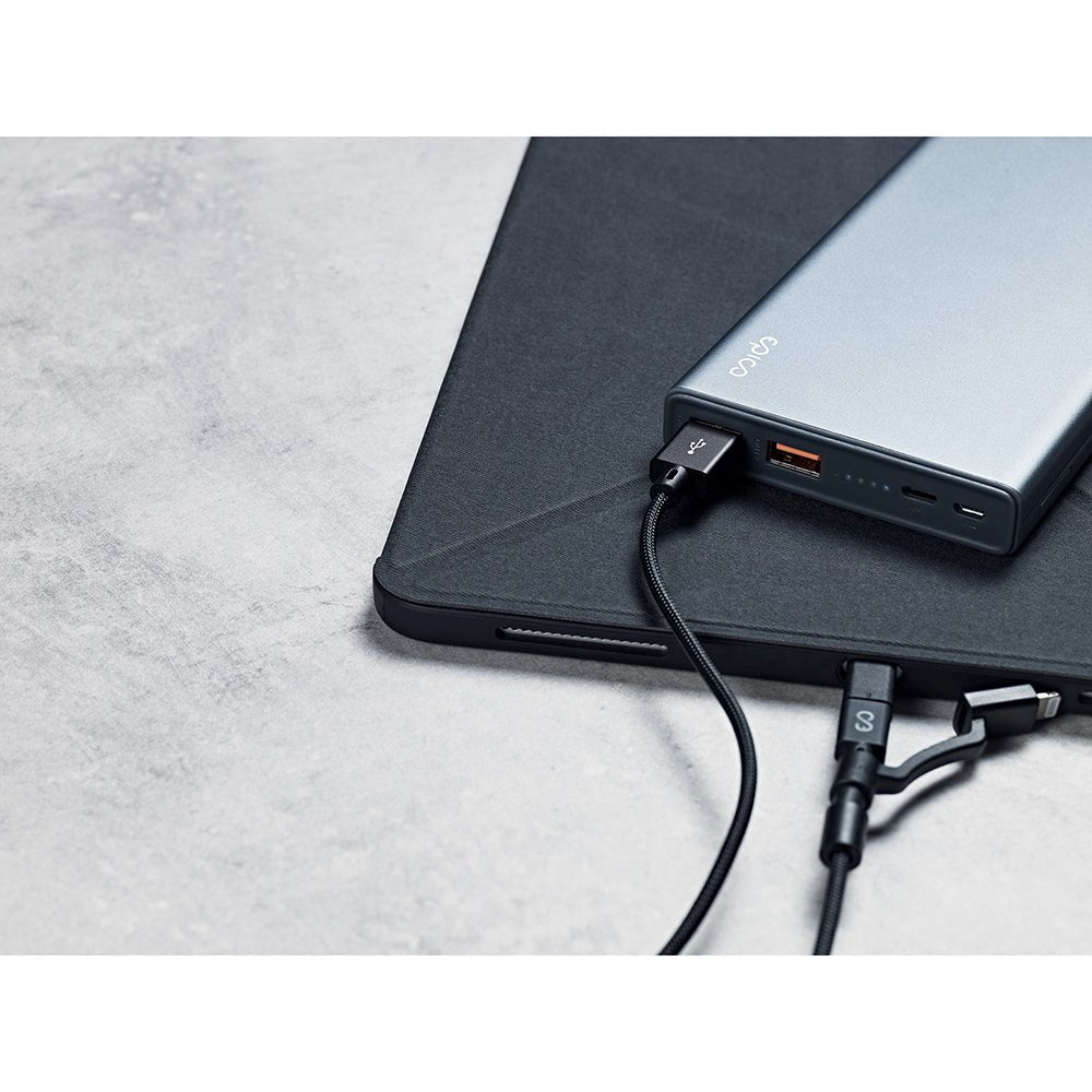 Epico 3in1 multikabel - USB-C / Lightning / Micro USB - Svart