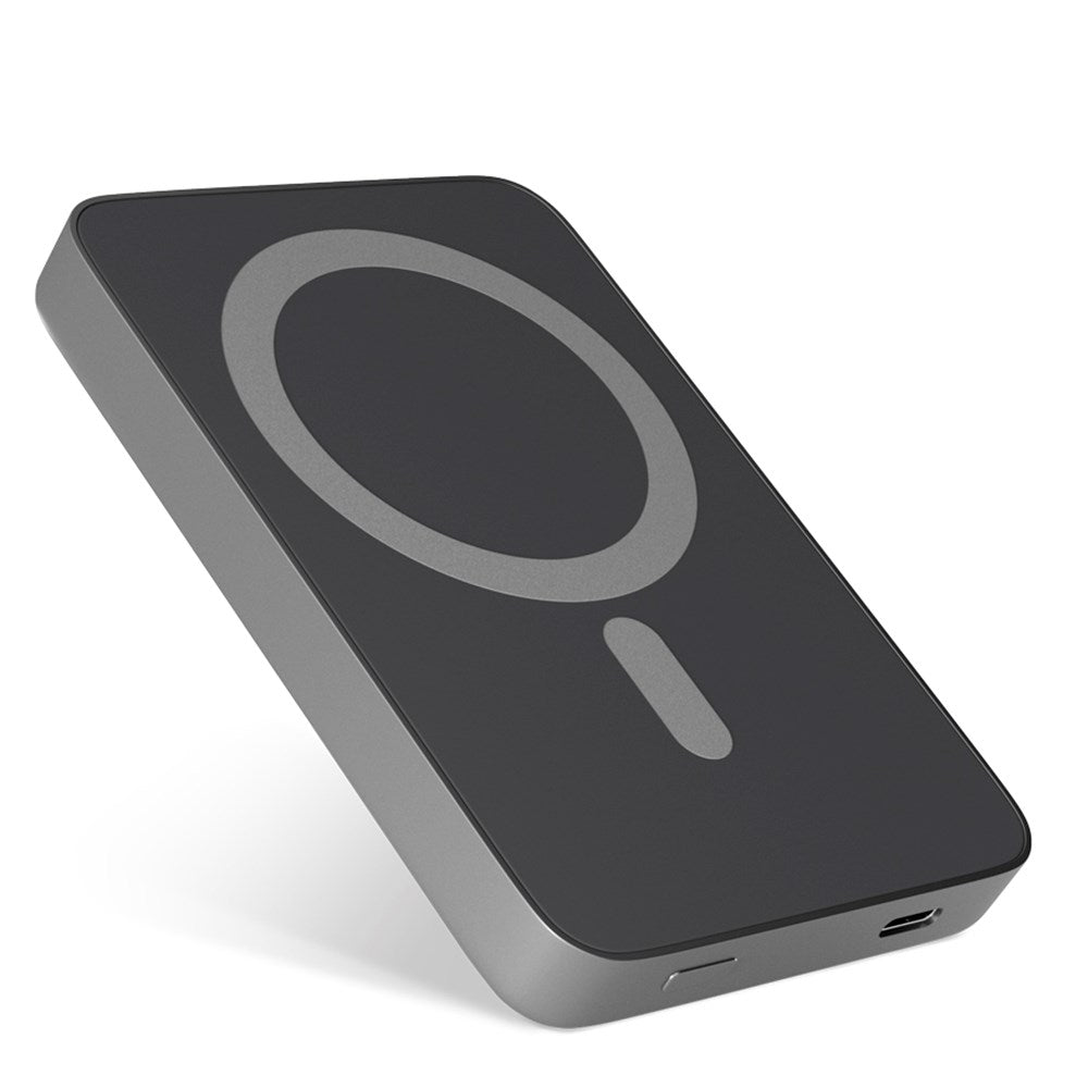 Epico Resolve Mag+ Magnetic Powerbank 20W PD 5000 mAh w. USB-C - MagSafe-kompatibel - Space Grey