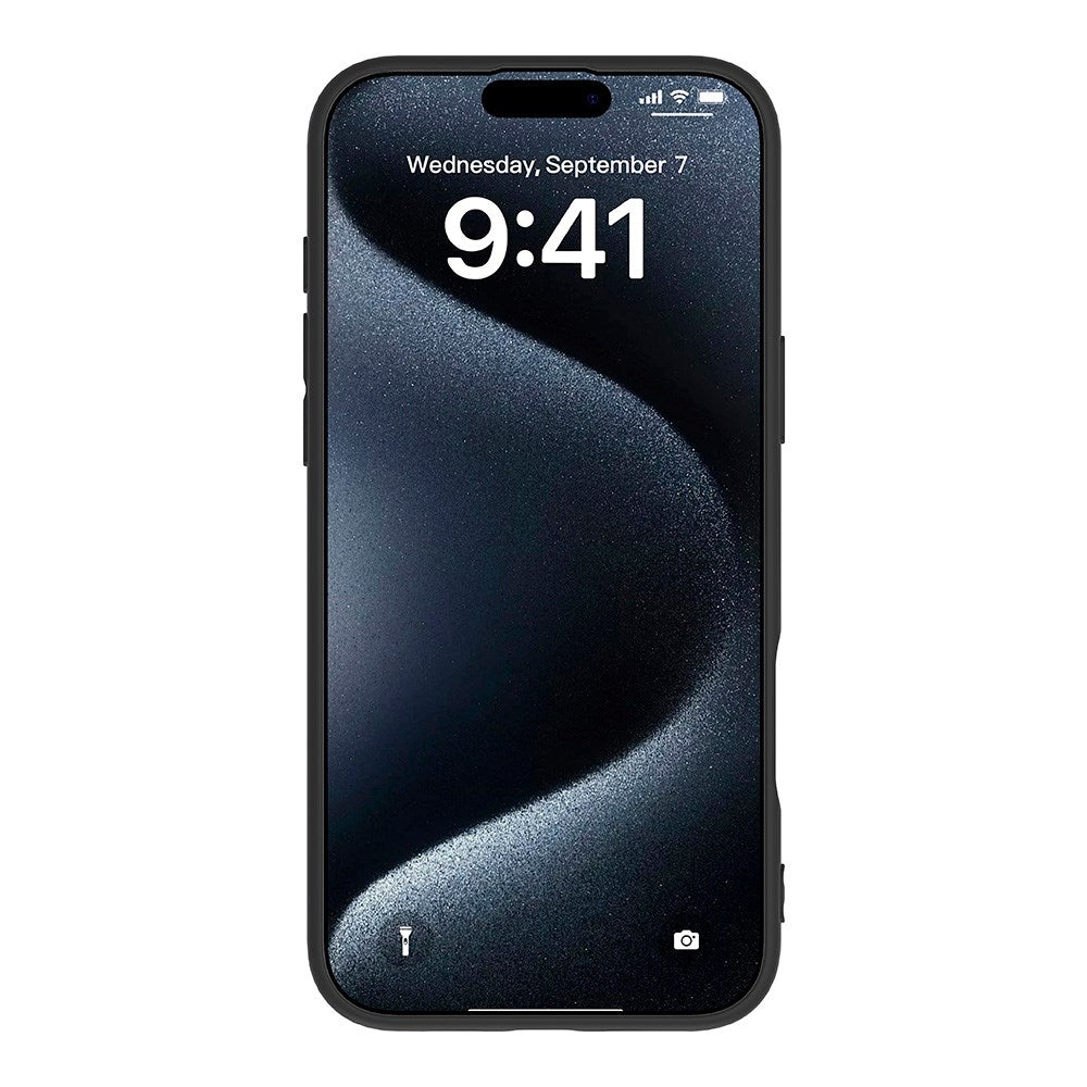 eSTUFF iPhone 16 Pro INFINITE VIENNA fleksibelt plastdeksel - 100 % resirkulert plast - svart