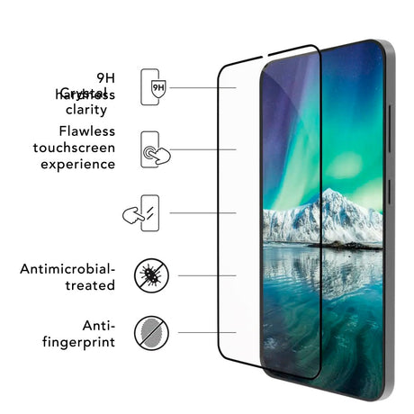 Samsung Galaxy S24+ (Plus) dbramante1928 Eco-Shield skjermbeskytter m. Installasjonsramme - Black Edge