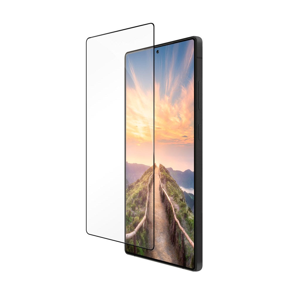 Samsung Galaxy S25+ (Plus) dbramante1928 Eco-Shield Skærmbeskyttelse m. Installationsramme - Sort Kant