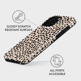 Burga iPhone 15 Pro Tough Fashion Deksel - Mandel Latte