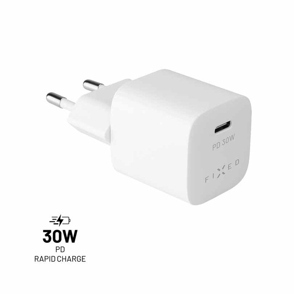 Fast Fast Mini 30W Lader USB-C - Hvit