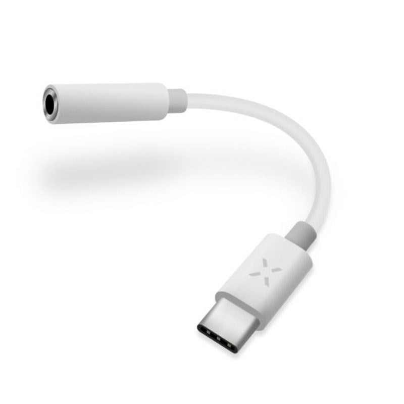 Fixed Audio Adapter USB-C til Minijack - 1m - Hvid