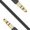 Fixed Lyd Kabel - 3.5mm Minijack - 1m - Sort