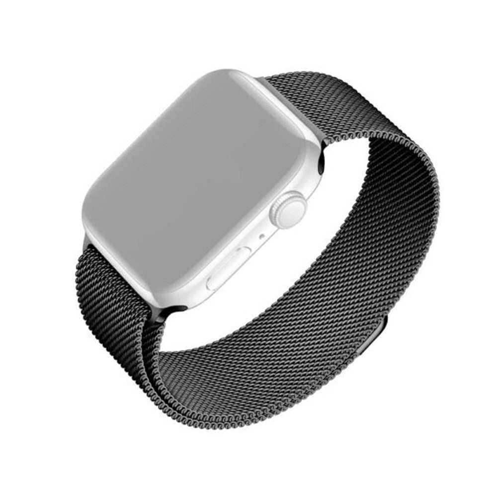 Apple Watch (42/44/SE/45/49 mm) - fast nettingstropp - svart