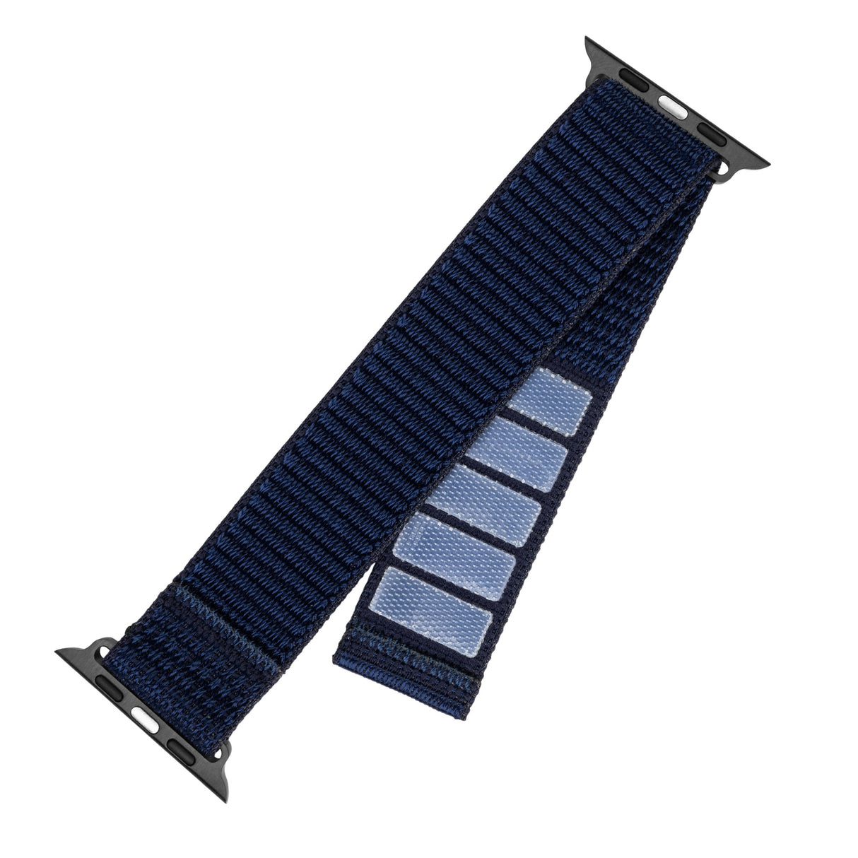 Apple Watch (42/44/SE/45/46/49 mm) fast nylon smartklokkerem - mørkeblå