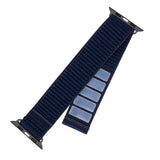 Apple Watch (42/44/SE/45/46/49 mm) fast nylon smartklokkerem - mørkeblå