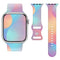 Telcon Apple Watch (38/40/SE/41/42mm) Silikone Rem - Regnbue