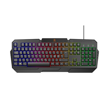 Deltaco 4-i-1 Gaming Sæt m. Headset / Tastatur / Mus / Musemåtte - Sort