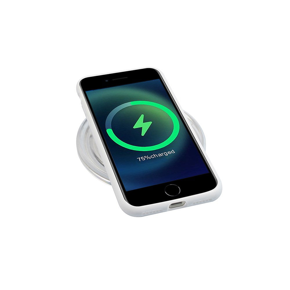 iPhone SE (2022 / 2020) / 8 / 7 - GreenMind - Foret silikondeksel - Hvit