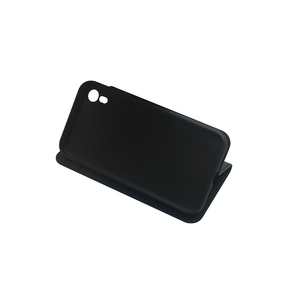 iPhone XR - GreenMind - Faux Leather Flip Cover m. Kortholder og stativfunksjon - svart