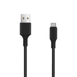 Setty - USB-A til USB-C Kabel - 2A - 1m - Sort
