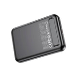 XO Magnetic Powerbank med m. USB-C-port - 20W - 10 000mAh - Vertikal funksjon - Sort