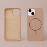 iPhone 16 Plus Silicone Thin Bagside Cover - MagSafe Kompatibel - Brun